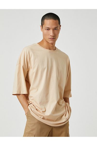 Koton Κοντό μανίκι Basic Oversize T-Shirt Crew Neck