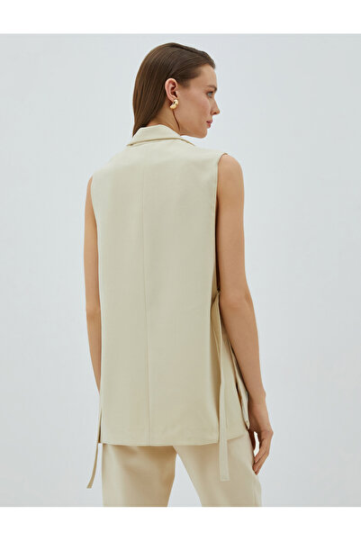 Koton Vestă cu un singur buton cu curea la spate