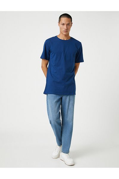 Koton Basic T-Shirt Slim Fit Crew Neck Short Sleeve Cotton