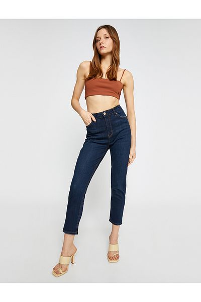 Koton Blugi cu talie înaltă Slim Fit - Mom Slim Jean