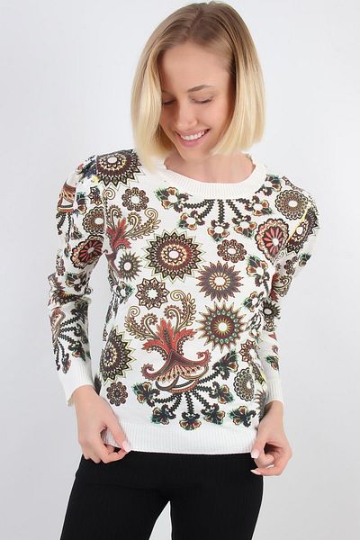 ALEXANDERGARDI Printed Sleeve Drawstring Sweater (Tt1938)