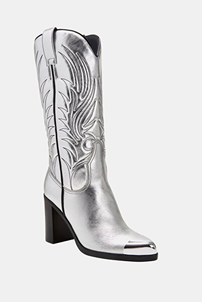 Katy Perry Zaina Women - Silver Colored Western Heeled Boots