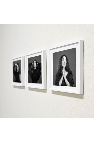 Marjinal Hediyelik White Square Frame - Photo, 3 Plug-In