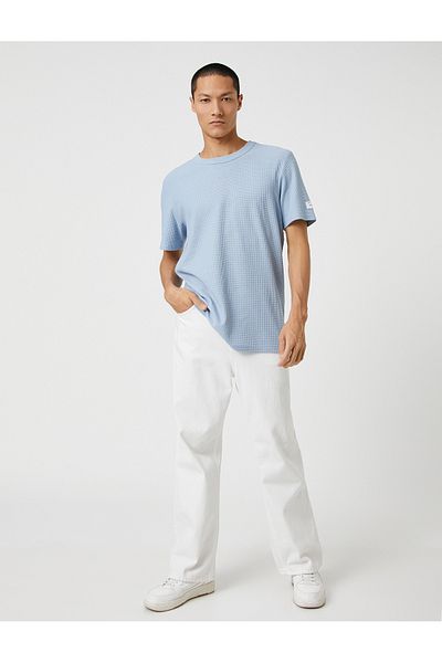 Koton Basic Textured T-Shirt Crew Neck Short Sleeve