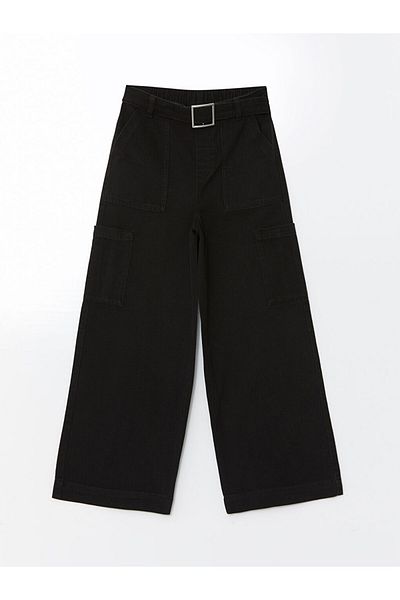 LC Waikiki Girls' Cargo Pants with Elastic Waist