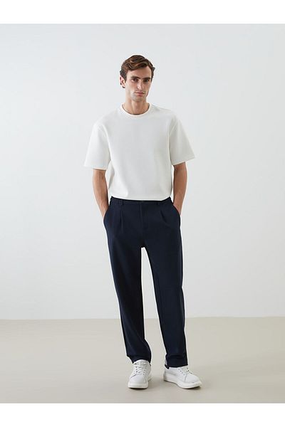 LC Waikiki Ανδρικό παντελόνι LCW Vision Navy Blue Standard Fit
