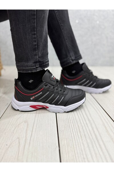 Wickers 2376 Pantofi pentru bărbați cu talpă ortopedică Wickers Black White