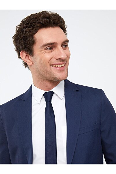 LC Waikiki LCWAIKIKI Classic Lacivert Desenli İnce Erkek Kravat