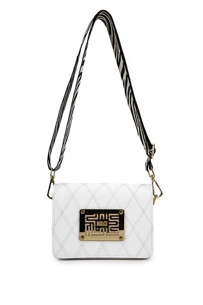 Dolce Women's Vegan White Cap Messenger Bag