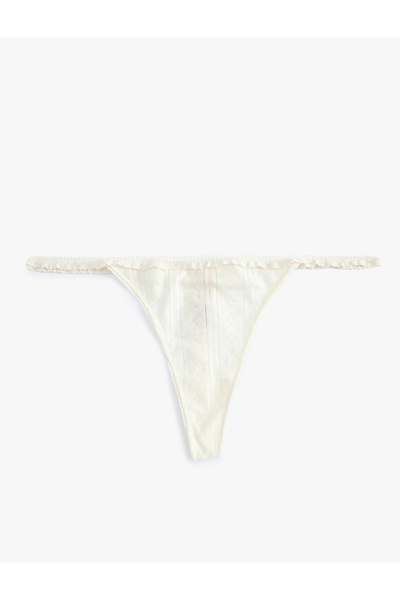 Koton Ruffle Detailed Cotton String Panties