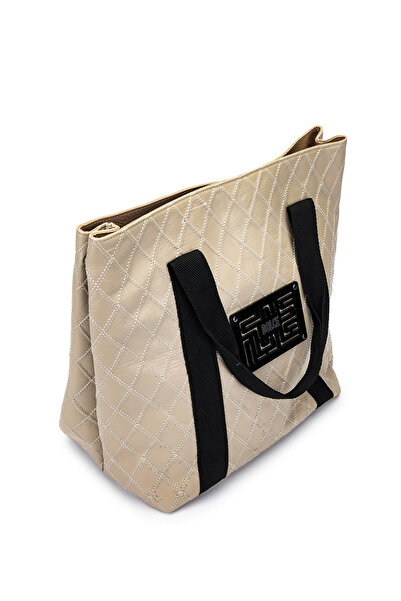 Dolce Women's Vegan Beige Cap Shoulder Bag