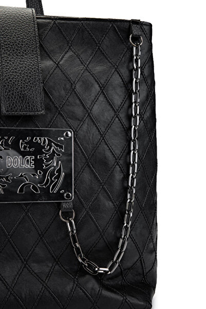 Dolce Women's Vegan Black Cap Backpack