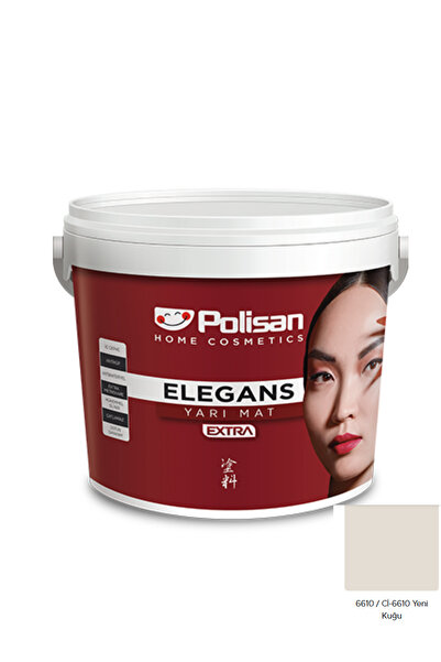 Polisan Elegans Extra Yarı Mat Silinebilir Antibakteriye İç Cephe Boyası 2,5 Kg