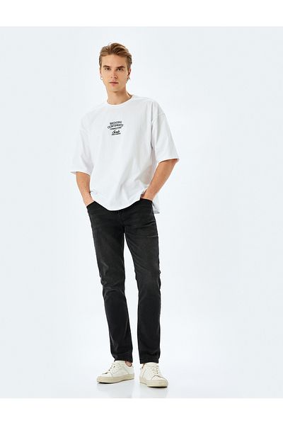 Koton Cotton Slim Fit Jeans with Normal Waist Pockets - Brad Jean