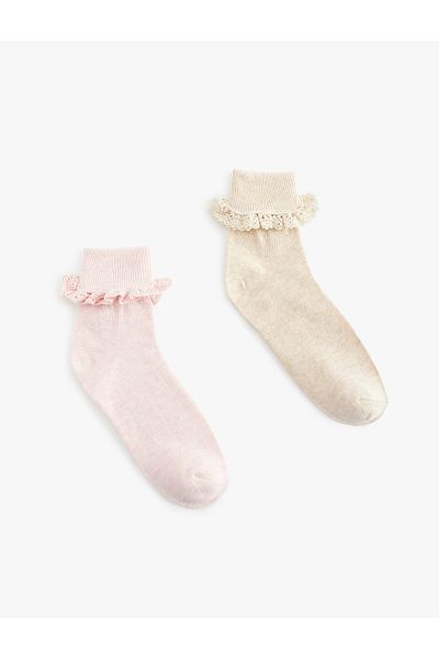 Koton 2 Pack Lace Socks