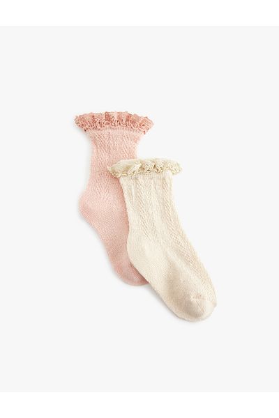 Koton 2 Pack Lace Socks