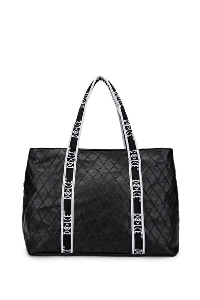 Dolce Women's Vegan Black Cap Shoulder Bag