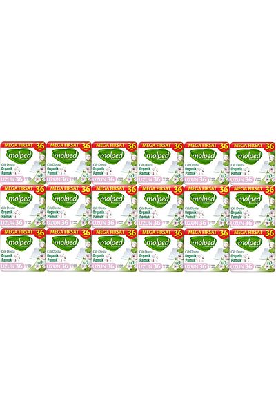 Molped Pure&Soft Sanitary Pad - Long 648, 18Pk*36 Pieces Mega Pack