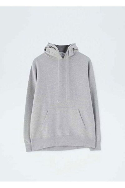 FİTGO Унісекс Світшот з капюшоном, сірий, з кишенями