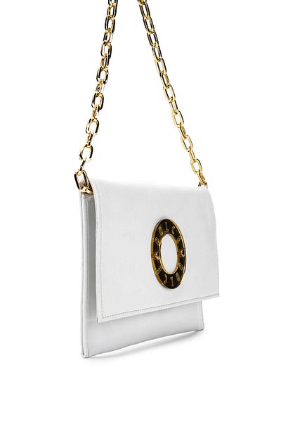Dolce Women's Vegan White Messenger Bag