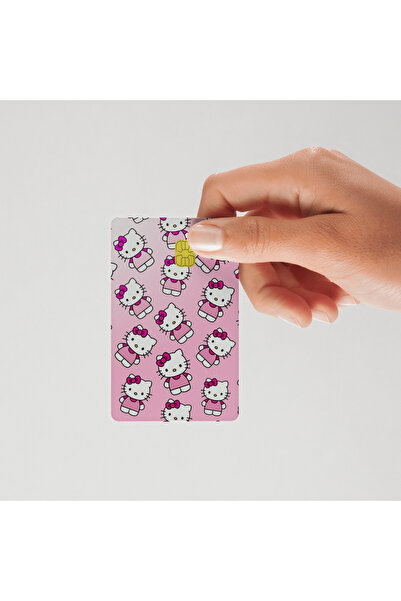 Huggy Craft Hello Kitty Kredi Kart Kaplama Sticker (YÜKSEK KALİTE SU GEÇİRMEZ)