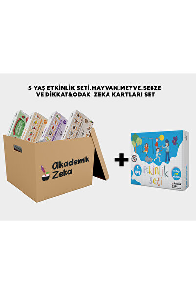 akademik zeka 5 yaş Etkinlik Seti, Dikkat&Odak Geliştirme, Sebzeler, Meyveler...