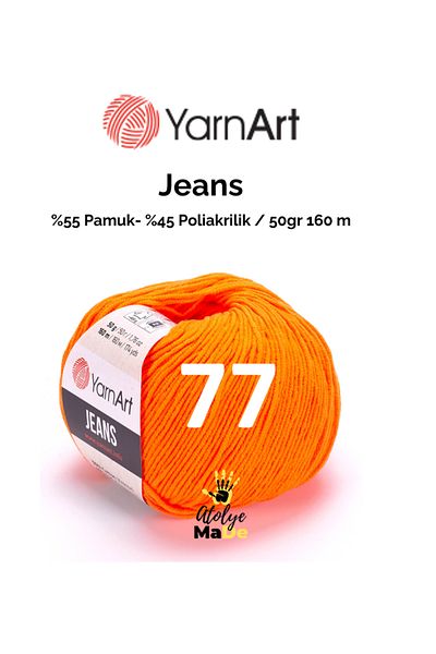 Yarnart Τζιν 77 Amugurimi Knitting Twine Baby Twine Μαλακό βαμβακερό σχοινί 55% βαμβάκι