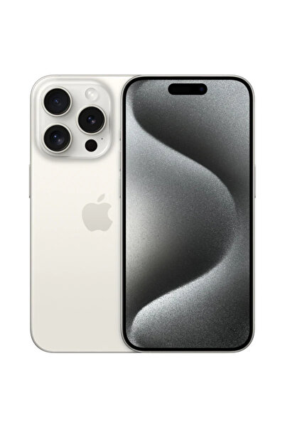 Apple Yenilenmiş iPhone 15 Pro 128 GB Beyaz Titanyum Cep Telefonu (12 Ay Gara...