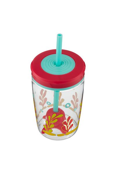 Contigo Floating Octopus Tritan Glass with Straw
