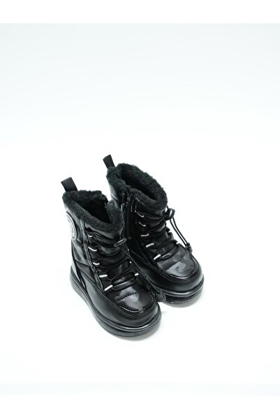 EYMEN SHOES TWİNGO GÜNLÜK ÜNİSEX YÜKSEK BOĞAZ ÇOCUK BOT, RUGAN SİYAH (LADİK)