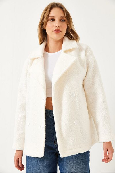 Bianco Lucci Жіноча куртка середньої довжини Boucle 2603 60351265