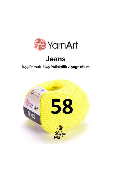Yarnart Τζιν 58 Amugurimi Knitting Twine Baby Twine Μαλακό βαμβακερό σχοινί 55% βαμβάκι