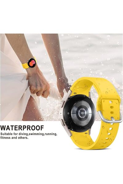 UnDePlus Samsung Galaxy Watch 4 5 6 7 FE 40 40 44 Classic 42 43 46 47 mm Kordon Silikon Kordon