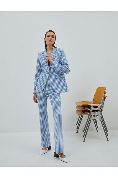 Koton Single Button and Flap Pocket Detailed Blazer Jacket