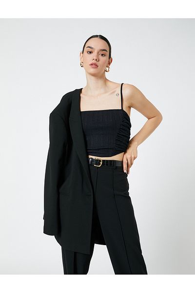 Koton Riemchen-Bustier mit drapiertem Detail