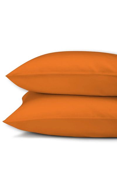 GERCELLA 50X70 cm Orange 100% Cotton Pillow Cover Pillow Case