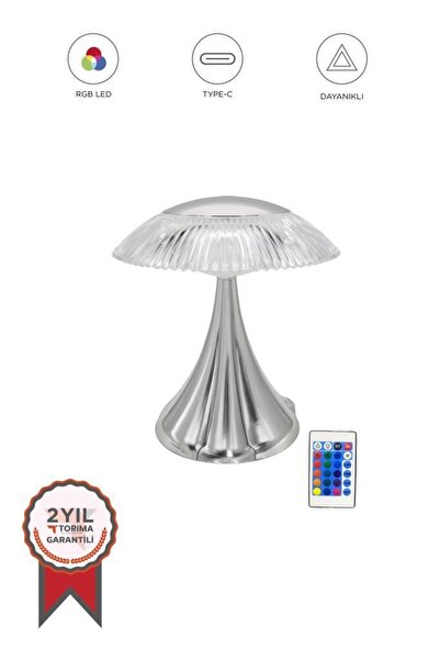 Torima Abajur Kristal Elmas Masa Lambası Led Işıklı Akrilik Gece Lambası LW31...