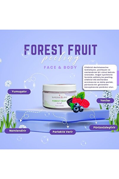 LUMİNA Lumina glow vücut PEELİNG forest fruıt 500ml
