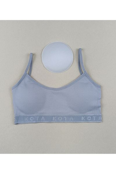 siyalife Γυναικείο αθλητικό σουτιέν με κορδόνι Lycra Pad