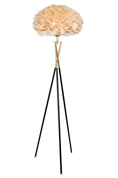 Housess Metal Ayaklı Tüylü Tripod Lambader