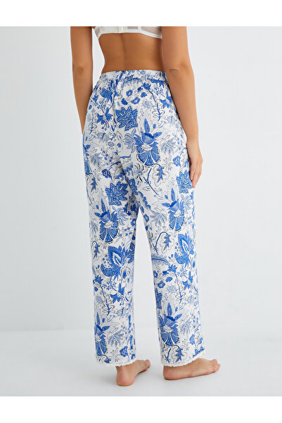 Koton Viskóz pizsama alsó, egyenes lábú csipke részletes