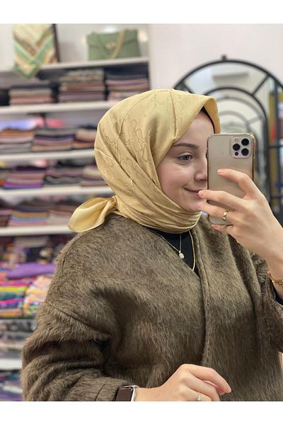 HAREM SCARF Σκούρο Μπεζ Κασκόλ Harem Κασκόλ Maria