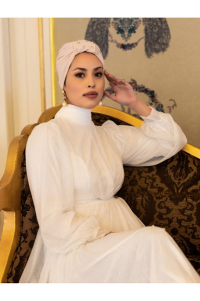 Differenza Sandy Beige Eyelet Design Bonnet