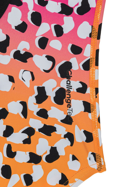 Slazenger Jn43 Model - Red/Black Thin Strap Swimsuit for Girls