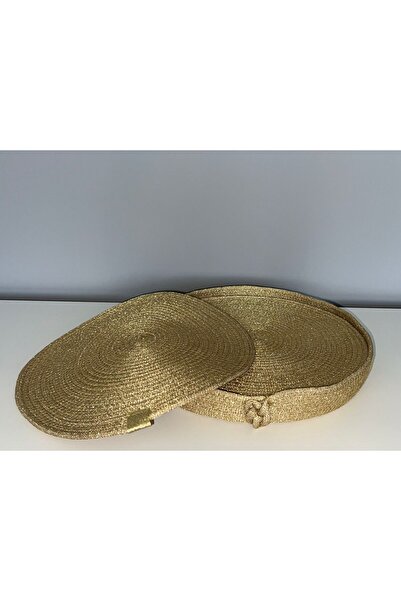 ERSİN TEKSTİL Runner Amerikan Servisi Supla Parıltı Serisi Ip Altın (4 ADET 1...