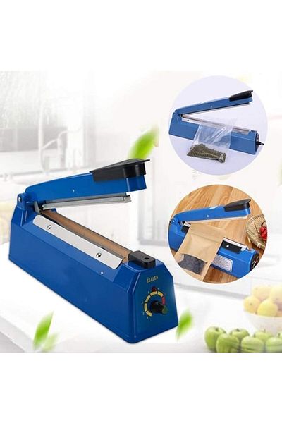 Taimi Impulse Heat Sealer, Manual Plastic Bag Sealing Machine, 20cm, for Tabletop Use (F200)