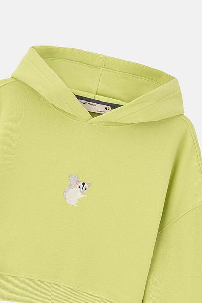 WWF Market Hanorac Sugar Glider Supersoft Crop - Verde fistic