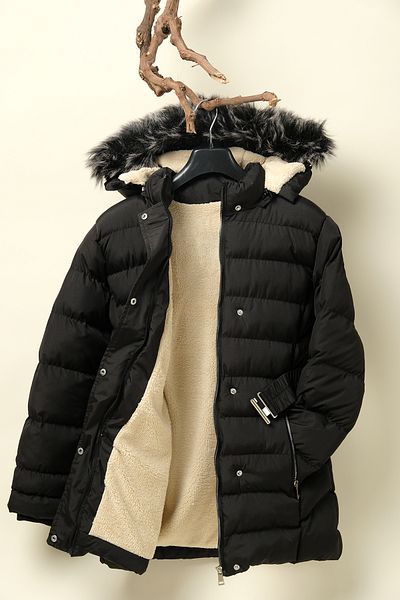 Zaziko Kids Palton puf pentru fete cu fleece în interior Km.0043-zz