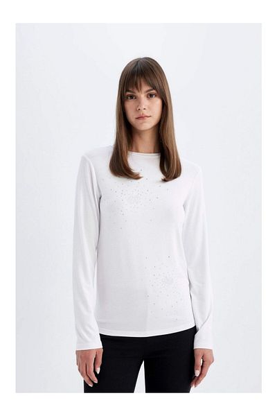 DeFacto Half Turtleneck Long Sleeve T-Shirt Tunic C6129Ax24Sm