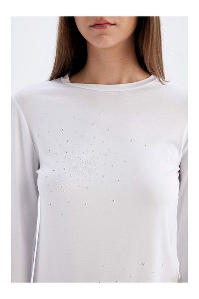 DeFacto Half Turtleneck Long Sleeve T-Shirt Tunic C6129Ax24Sm
